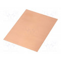 ; Laminate; FR4; 0.8mm; L: 100mm; W: 75mm; Coating: copper; 