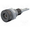 23.0060-21; Socket; 2mm banana; 10A; 23mm; black; Mounting: soldered,on panel; STÄUBLI