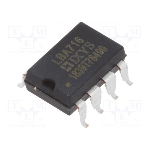 LBA716S; Relay: solid state; SPST-NO + SPST-NC; Icntrl max: 50mA; 1A; 400mΩ; IXYS