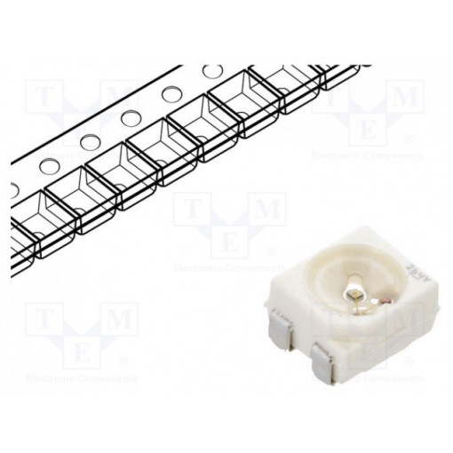 LB E6SG-T1U2-35-1; LED; SMD; 3528,PLCC4; blue; 280÷710mcd; 3.5x2.8x1.9mm; 120°; 30mA; OSRAM