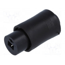 ; Plug; loudspeaker; female; plastic; soldering; straight; 