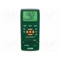 LCR200; LCR meter; LCD (66,8x52,8),with a backlit; 193x88x41mm; 385g; EXTECH