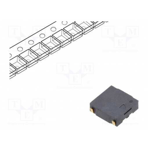 LD-BZEL-H64-0808; Sound transducer: elektromagnetic alarm; SMD; 2670Hz; 100mA; 16Ω; LOUDITY