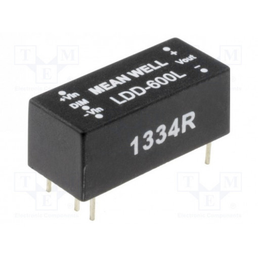 LDD-500L; Converter: DC/DC; 16W; Uin: 9÷36V; Uout: 2÷32VDC; Iin: 500mA; 4g; IP67; MEAN WELL