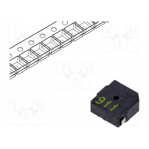 LET5020DS-03L-4.0-12-R; Sound transducer: elektromagnetic alarm; SMD; 4kHz; 100mA; 2÷5VDC; Cre-sound Electronics