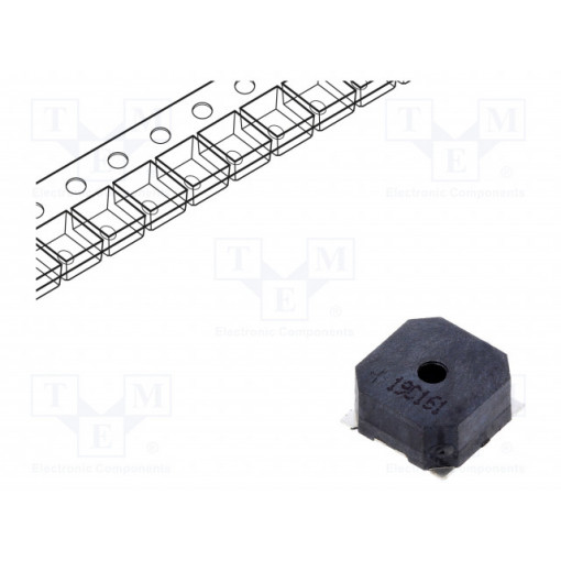 LET8540DS-3.6L-2.7-16-R; Sound transducer: elektromagnetic alarm; SMD; 2.7kHz; 100mA; 3.6V; Cre-sound Electronics LET8540DS-3.6L-2.7-16-R; Sound transducer: elektromagnetic alarm; SMD; 2.7kHz; 100mA; 3.6V; Cre-sound Electronics