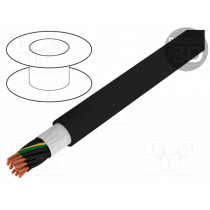 400146; Wire; HELULIGHT®; stranded; Cu; 18G2,5mm2; PVC; black; 300/500V; HELUKABEL