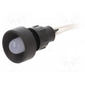 LKS220-W; Indicator: LED; recessed; 230VAC; Cutout: Ø13mm; IP20; 300mm leads; ELPROD