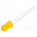 LL-503UAD2E-2A; LED; 5mm; amber; 1000÷1400mcd; 50°; 20mA; 2.1÷2.6V; Front: convex; LUCKY LIGHT