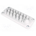104335; Multigate grommet; light grey; Holes no: 25; -40÷100°C; UL94V-0; TRELLEBORG