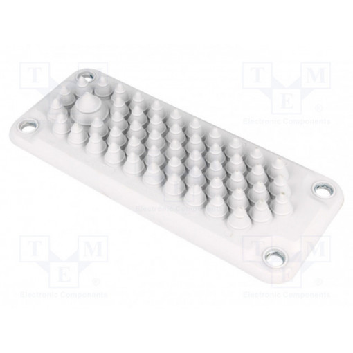 104344; Multigate grommet; light grey; Holes no: 51; -40÷100°C; UL94V-0; TRELLEBORG