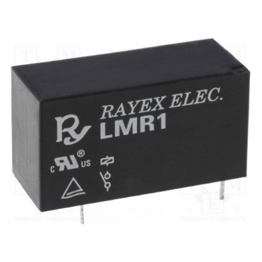 LMR1A-5D; Relay: electromagnetic; SPST-NO; Ucoil: 5VDC; 12A/250VAC; 12A; Recoy/RAYEX ELECTRONICS