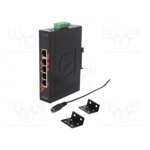 LNX-500A-T; Industrial module: switch Ethernet; unmanaged; 12÷48VDC; RJ45; 3W; ANTAIRA
