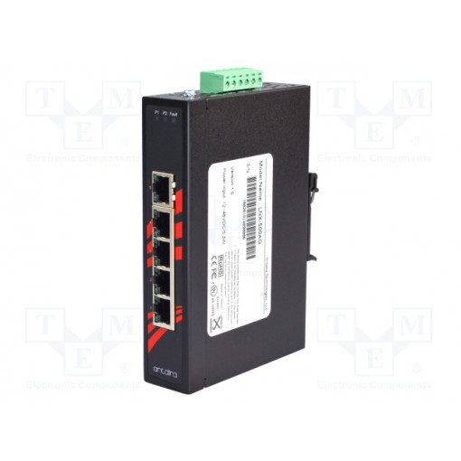LNX-500AG; Industrial module: switch Ethernet; unmanaged; 12÷48VDC; RJ45; 5W; ANTAIRA