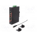LNX-500AG-T; Industrial module: switch Ethernet; unmanaged; 12÷48VDC; RJ45; 5W; ANTAIRA