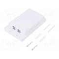 FB1001; Housing; Colour: white; surface-mounted; Number of ports: 2; LOGILINK