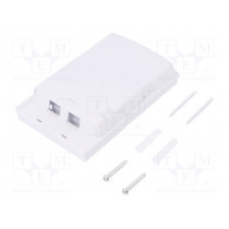 FB1001; Housing; Colour: white; surface-mounted; Number of ports: 2; LOGILINK
