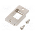 MP0054; Housing; shielded,Keystone; Colour: metallic; for panel mounting; LOGILINK