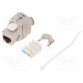 NK4016; Socket; RJ45; Cat: 6a; shielded,Keystone; Layout: 8p8c; 22AWG÷26AWG; LOGILINK