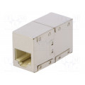 NP0058; Coupler; coupler; Cat: 6; shielded; Layout: 8p8c; RJ45 socket x2; LOGILINK