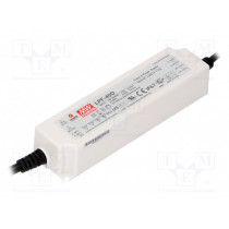 LPF-40D-54; Power supply: switched-mode; LED; 41.04W; 54VDC; 32.4÷54VDC; 0.76A; MEAN WELL