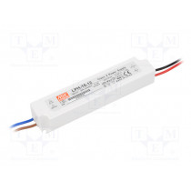 LPH-18-12; Power supply: switched-mode; LED; 18W; 12VDC; 1.5A; 180÷264VAC; MEAN WELL