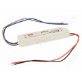 LPHC-18-700; Power supply: switched-mode; LED; 17.5W; 6÷25VDC; 700mA; IP67; 175g; MEAN WELL