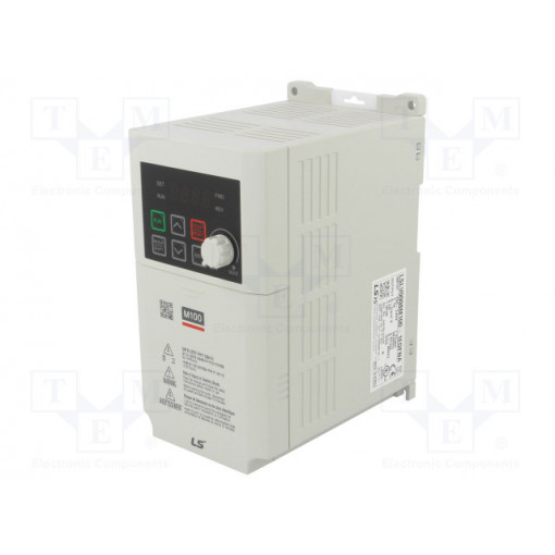 LSLV0008M100-1EOFNA; Inverter; Max motor power: 0.75kW; Usup: 200÷240VAC; 0÷400Hz; IN: 7; LS INDUSTRIAL SYSTEMS