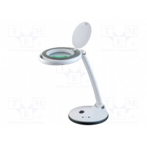 LUP-19-LED-N1; Desktop magnifier with backlight; Mag: 12dpt,3dpt; 5W; Plug: EU; NEWBRAND LUP-19-LED-N1; Desktop magnifier with backlight; Mag: 12dpt,3dpt; 5W; Plug: EU; NEWBRAND