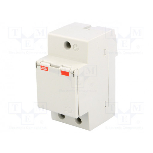 2CSM211000R0721; F-type socket; 250VAC; 16A; DIN; ABB