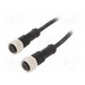 M12A04FL-12AFL-SD001; Cable: for sensors/automation; PIN: 4; M12-M12; 1m; plug; plug; 250V; AMPHENOL