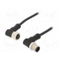 M12A04MR-12AFR-SD001; Cable: for sensors/automation; PIN: 4; M12-M12; 1m; plug; plug; 250V; AMPHENOL