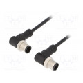 M12A04MR-12AMR-SD001; Cable: for sensors/automation; PIN: 4; M12-M12; 1m; plug; plug; 250V; AMPHENOL