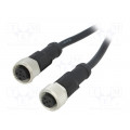 M12A05FL-12AFL-SD001; Cable: for sensors/automation; PIN: 5; M12-M12; 1m; plug; plug; 60V; AMPHENOL