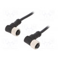 M12A05FR-12AFR-SD001; Cable: for sensors/automation; PIN: 5; M12-M12; 1m; plug; plug; 60V; AMPHENOL