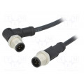 M12A05ML-12AMR-SD001; Cable: for sensors/automation; PIN: 5; M12-M12; 1m; plug; plug; 60V; AMPHENOL