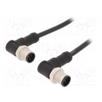 M12A05MR-12AMR-SD001; Cable: for sensors/automation; PIN: 5; M12-M12; 1m; plug; plug; 60V; AMPHENOL