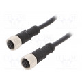 M12A08FL-12AFL-SD001; Cable: for sensors/automation; PIN: 8; M12-M12; 1m; plug; plug; 30V; AMPHENOL