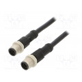 M12A10ML-12AML-SD001; Cable: for sensors/automation; PIN: 10; M12-M12; 1m; plug; plug; AMPHENOL