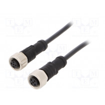 M12B05FL-12BFL-SB001; Cable: for sensors/automation; PIN: 5; M12-M12; B code-Profibus; AMPHENOL