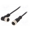 M12B05FL-12BFR-SB001; Cable: for sensors/automation; PIN: 5; M12-M12; B code-Profibus; AMPHENOL