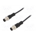M12B05ML-12BML-SB001; Cable: for sensors/automation; PIN: 5; M12-M12; B code-Profibus; AMPHENOL
