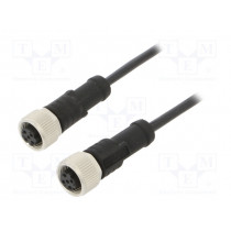 M12D04FL-12DFL-SB001; Cable: for sensors/automation; PIN: 4; M12-M12; D code-Ethernet; AMPHENOL