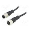 M12D04ML-12DFL-SD001; Cable: for sensors/automation; PIN: 4; M12-M12; D code-Ethernet; AMPHENOL