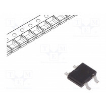 MB1F; Single-phase bridge rectifier; Urmax: 100V; If: 0.5A; Ifsm: 35A; LUGUANG ELECTRONIC