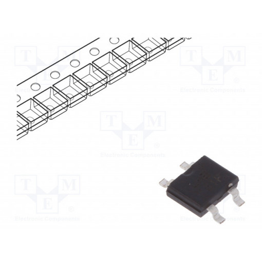 MB1F; Single-phase bridge rectifier; Urmax: 100V; If: 0.5A; Ifsm: 35A; LUGUANG ELECTRONIC