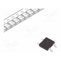 MB2F; Single-phase bridge rectifier; Urmax: 200V; If: 0.5A; Ifsm: 35A; LUGUANG ELECTRONIC