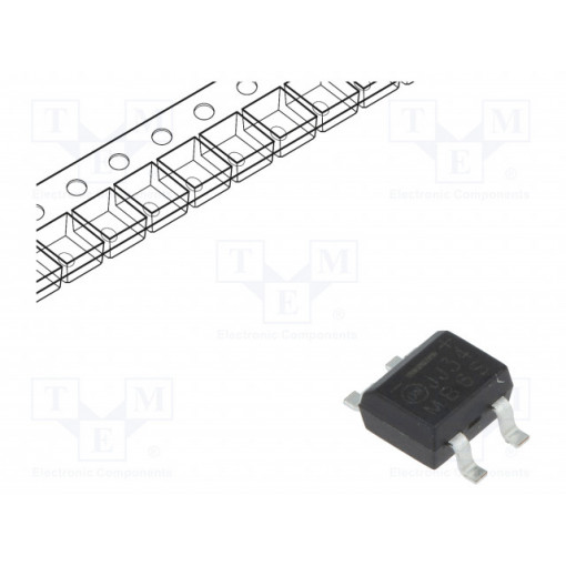 MB6S-TP; Single-phase bridge rectifier; Urmax: 600V; If: 0.5A; Ifsm: 35A; MICRO COMMERCIAL COMPONENTS