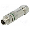 PXMBNI12FIM08XSCPG9; Plug; M12; PIN: 8; male; X code-ProfiNET; for cable; soldered; IP67; BULGIN