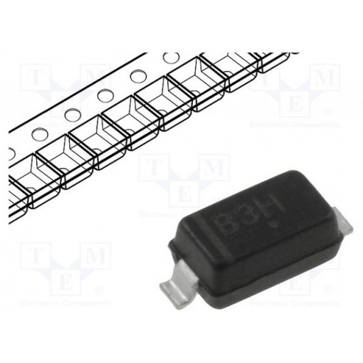 MBR0530T1G; Diode: Schottky rectifying; SMD; 30V; 0.5A; SOD123; ON SEMICONDUCTOR